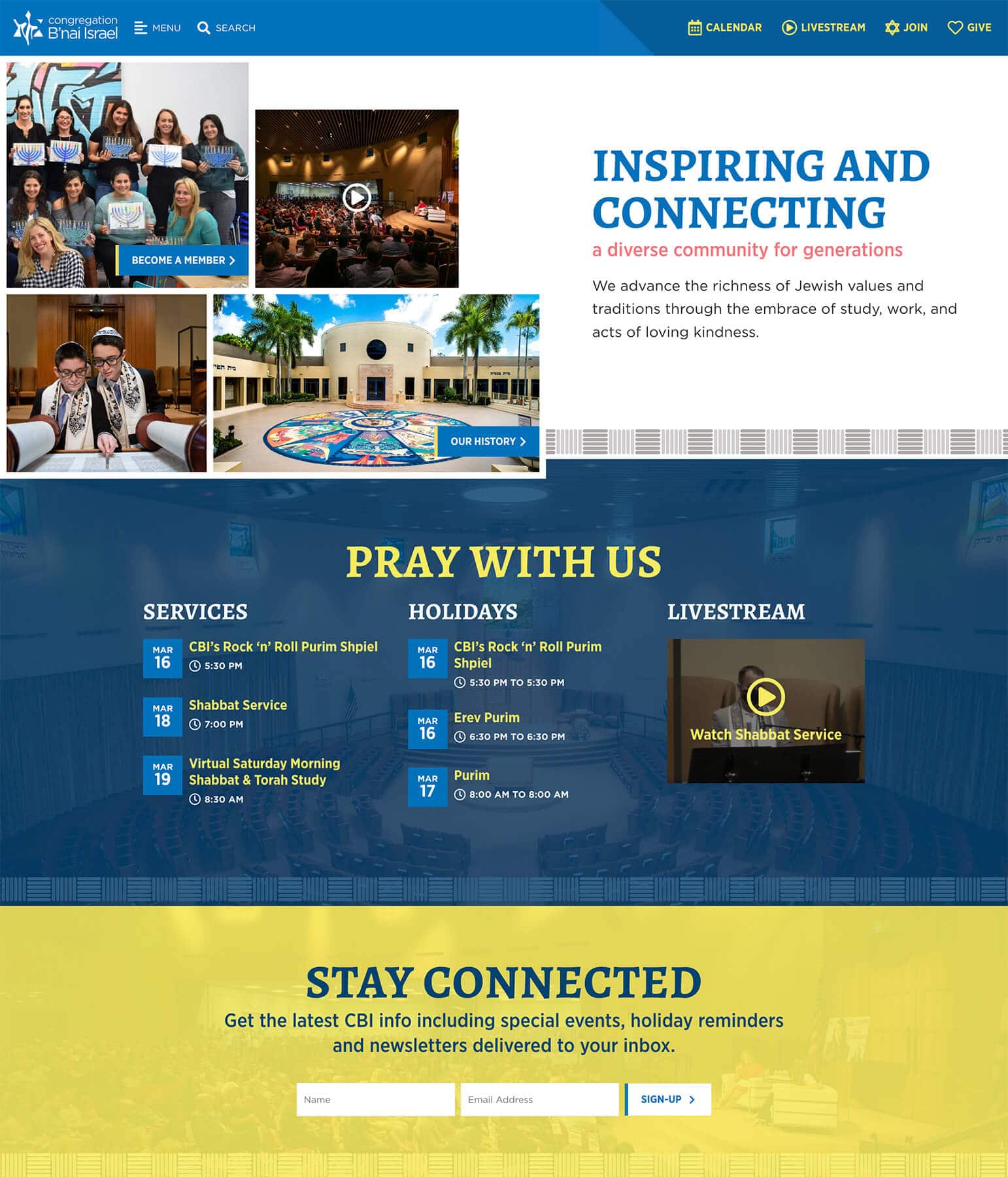 CBI Website Homepage